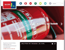 Tablet Screenshot of brandschutz-balter.de